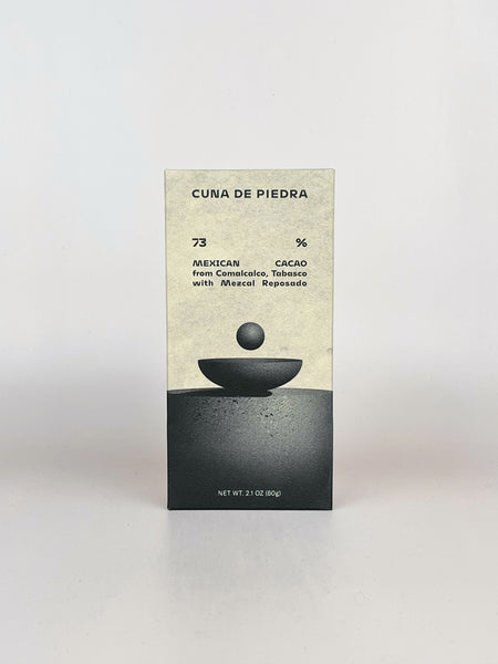 Cuna de Piedra 73% Mexican Cacao from Comalcalco, Tabasco with Mezcal Reposado