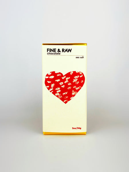 Fine & Raw Sea Salt Chocolate (Heart Edition)