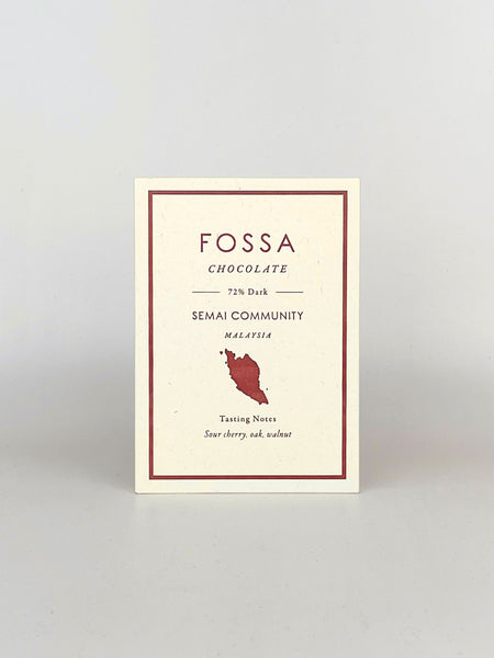 Fossa Chocolate Semai Community, Malaysia 72%