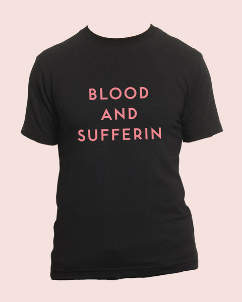 Blood and Sufferin Organic T-Shirt in Black