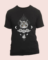 Illumicati Mystical Cat Organic T-Shirt in Black – Pre-order