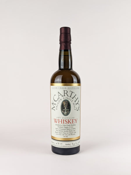 McCarthy's Oregon Single Malt American Whiskey (Batch No. W18-01)
